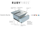 bio palenisko biokominek RubyFires 8014LS, bezpieczny, TUV - 8