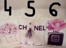 poszewki na poduszki glamour na wzór coco chanel - 2