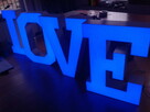 Napis litery LOVE led 3D na ślub, wesele, zaręczyny, sesje z - 3