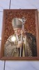 Sprzedam obraz Papieza dekorowany bursztynem ładny - 2