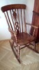 Fotel drewniany bujany - 1
