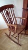 Fotel drewniany bujany - 3