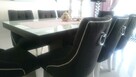 Krzesło chesterfield glamour hampton z kołatką tapicerowane - 4