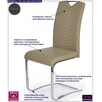 Krzesło tapicerowane Ruten - cappuccino. - 2