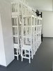 biały hoker kuchenny krzesła barowe białe hokery drewniane x - 7