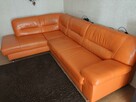 Narożnik i fotel skóra pomarańczowy - 3