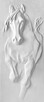 płaskorzeźba gipsowa dekoracja ścienna Panel 3D koń 1 rzeźba - 6