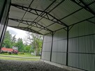 Garaż blaszany z bramą dwuskrzydłową 5x10m hala, wiata - 4
