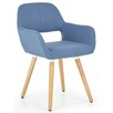 Krzesło tapicerowane Odeon - niebieskie. - 1