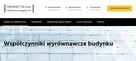 Współczynniki wyrównawcze budynku - 2