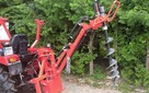 Wiertnica glebowa hydrauliczna, napęd z WOM ciągnika. - 2