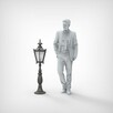 LAMPA ŻELIWNA STYLOWA H-140cm OGRODOWA OŚWIETLENIE - 4