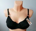 NOWY CZARNY BIUSTONOSZ BIXTRA Z HAFTEM_R.38/85C - 2