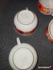4 filiżanki do kawy herbaty * porcelana PRL w kwiaty maki - 7