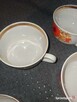4 filiżanki do kawy herbaty * porcelana PRL w kwiaty maki - 6