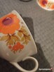 4 filiżanki do kawy herbaty * porcelana PRL w kwiaty maki - 11