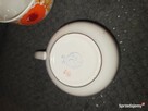4 filiżanki do kawy herbaty * porcelana PRL w kwiaty maki - 12