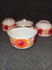 4 filiżanki do kawy herbaty * porcelana PRL w kwiaty maki - 13