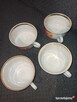 4 filiżanki do kawy herbaty * porcelana PRL w kwiaty maki - 3