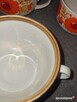 4 filiżanki do kawy herbaty * porcelana PRL w kwiaty maki - 8