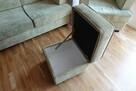 Komplet wypoczynkowy rozkładana kanapa fotel podnóżek krzesła - 7