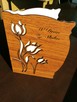 Kartka ślubna karta ślub drewno ażur torebka