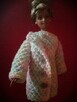 Ubranko dla lalki Barbie płaszcz paltko włóczka kolorowa - 3