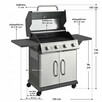 547 Grill gazowy ogrodowy ruszta 12 kw nowość - 3