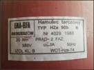 Hamulec tarczowy HZe 90b N ; EMA-ELFA Ostrzeszów ; 20Nm ; WO - 2