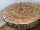 Stół plaster drewna jesion unikat DIY loft loftowy - 3