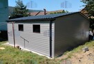 Garaż blaszany drewnopodobny 6x6- producent, wersja PREMIUM - 13