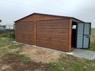 Garaż blaszany drewnopodobny 6x6- producent, wersja PREMIUM - 16