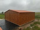 Garaż blaszany drewnopodobny 6x6- producent, wersja PREMIUM - 14