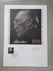 Konrad Adenauer autograf plus znaczek Certyfikat - 1