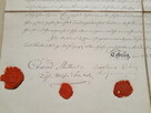 Rękopis Książę Saksonii Coburg - 1846 rok - Certyfikat - 7