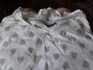 koszula kremowa w brokatowe serduszka XL - 1