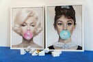 PLAKATY Marilyn Monroe i Audrey Hepburn z balonem - 1