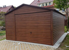 Garaż blaszany 4x6 Drewnopodobny Hala Wiata Garaże RAL - 6