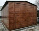 Garaż blaszany 4x6 Drewnopodobny Hala Wiata Garaże RAL - 13