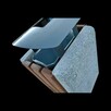 Kosz na śmieci betonowy czworokątny z daszkiem metalowym - 3