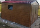 Garaż Hala Wiata 4x5 Drewnopodobny RAL Garaże Blaszane - 2