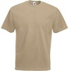 REWELACYJNY T-shirt gładki kolor khaki FRUIT of the LOOM - 2