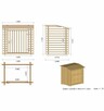 Basen ogrodowy drewniany 6,57x4,07xH.1,2m BAS748+ SZA - 7