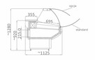 Lada chłodnicza witryna DOSTĘPNA OD RĘKI 150 cm lady chłodni - 2