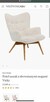 Nowy fotel Kare Design sfm drewno dębowe fotel Vicky uszak - 5