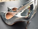 38 Asos srebrne szpilki 11cm metallic 24cm - 13