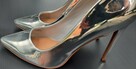 38 Asos srebrne szpilki 11cm metallic 24cm - 6