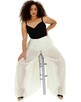 44 Spodnie kuloty ecru plisowane 82-96cm Simply Be - 4