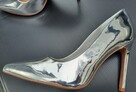 38 Asos srebrne szpilki 11cm metallic 24cm - 7