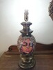 lampa drewniana, ręcznie malowana, kobieta, twarz - 3